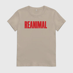 Женская футболка Reanimal logo