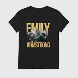 Футболка хлопковая женская Linkin Park Emily, цвет: черный
