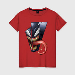 Женская футболка Venom with tongue sticking out