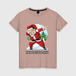 Женская футболка Dab Santa