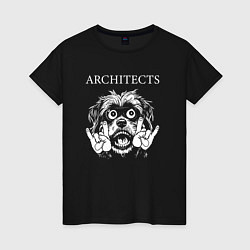 Женская футболка Architects rock dog