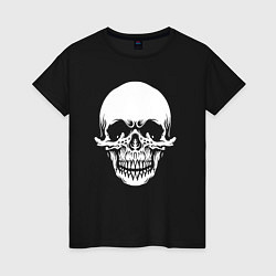 Женская футболка Scary skull