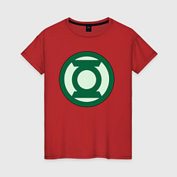 Женская футболка Green lantern logo