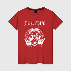 Женская футболка Burzum rock dog