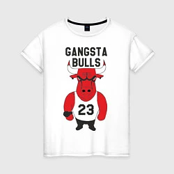 Женская футболка Gangsta Bulls 23