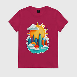 Женская футболка Город Солнца