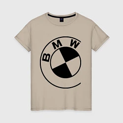 Женская футболка БМВ значок