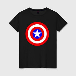 Женская футболка Captain America logo
