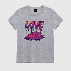 Женская футболка Bloody love