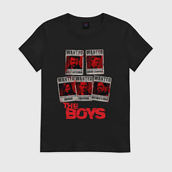 Футболка хлопковая женская Розыск пацанов The boys, цвет: черный