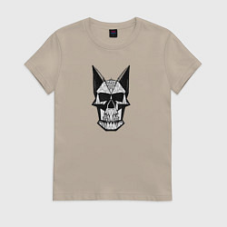 Женская футболка Skull symbol