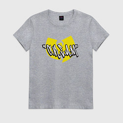 Футболка хлопковая женская Wu-Tang Clan cream, цвет: меланж