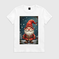 Женская футболка Новогодний гном