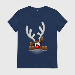 Женская футболка Новогодние прятки