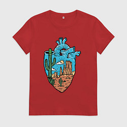 Женская футболка Сердце пустыни