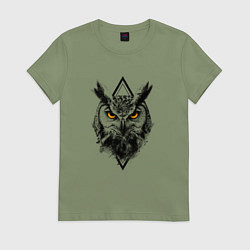 Женская футболка Ушастая сова