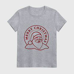 Женская футболка Поздравление Санты