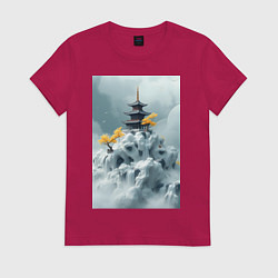 Женская футболка Тихий японский пейзаж