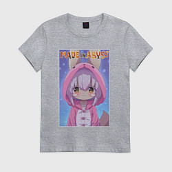 Футболка хлопковая женская Nanachi in the pajama, цвет: меланж