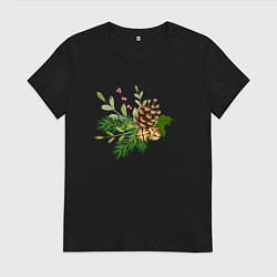 Женская футболка Новогодний декор