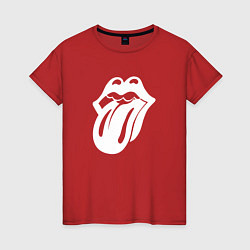 Женская футболка Rolling Stones - white logo