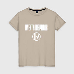 Женская футболка Twenty one pilots - logo