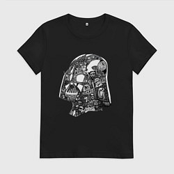 Женская футболка Dark side карандаш