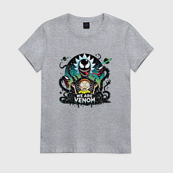 Женская футболка Rick and Morty - Venom slime