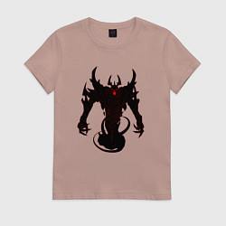 Футболка хлопковая женская Герой Дота Тень, цвет: пыльно-розовый