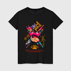 Футболка хлопковая женская One Piece Chopper Tony Tony, цвет: черный