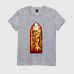 Женская футболка Космодесантник в арке