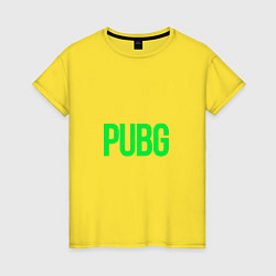 Женская футболка Надпись PUBG