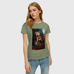 Футболка хлопковая женская Predator movie, цвет: авокадо — фото 2