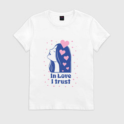 Женская футболка Верю в любовь