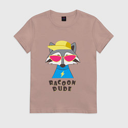 Женская футболка Чува енот