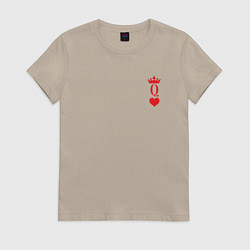 Женская футболка Королева Черви - для пары