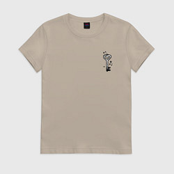 Женская футболка Ключик от сердца