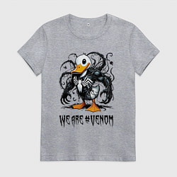 Женская футболка Venom-Duck - meme