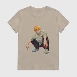 Женская футболка Человек-бензопила Денджи чилл