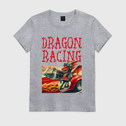 Женская футболка Dragon cool racer - ai art