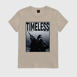Футболка хлопковая женская Timeless, цвет: миндальный