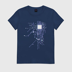 Женская футболка Сердце хакера