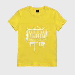 Женская футболка Откровенный контент - ненормативная лексика