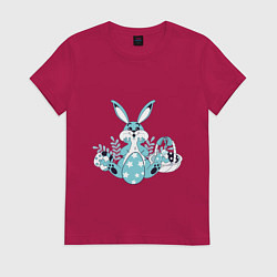 Женская футболка Милый пасхальный кролик