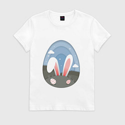 Женская футболка Яйцо с ушами