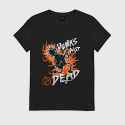 Женская футболка Панк-рок с Бендером из Футурамы