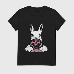 Женская футболка Череп - кролик