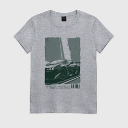 Женская футболка Постер спорткара