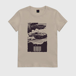 Женская футболка Ретро постер с спорткаром