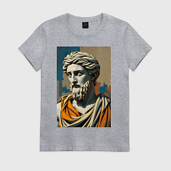 Женская футболка Античная статуя в теплых тонах
